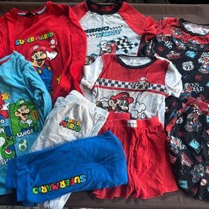 Super Mario Kids Pajama 6 Set Bundle size 10